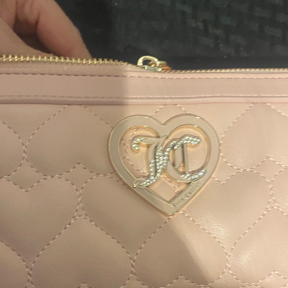 Juicy couture Pink Heart-Patterned Shoulder Bag nwt - Picture 5 of 5